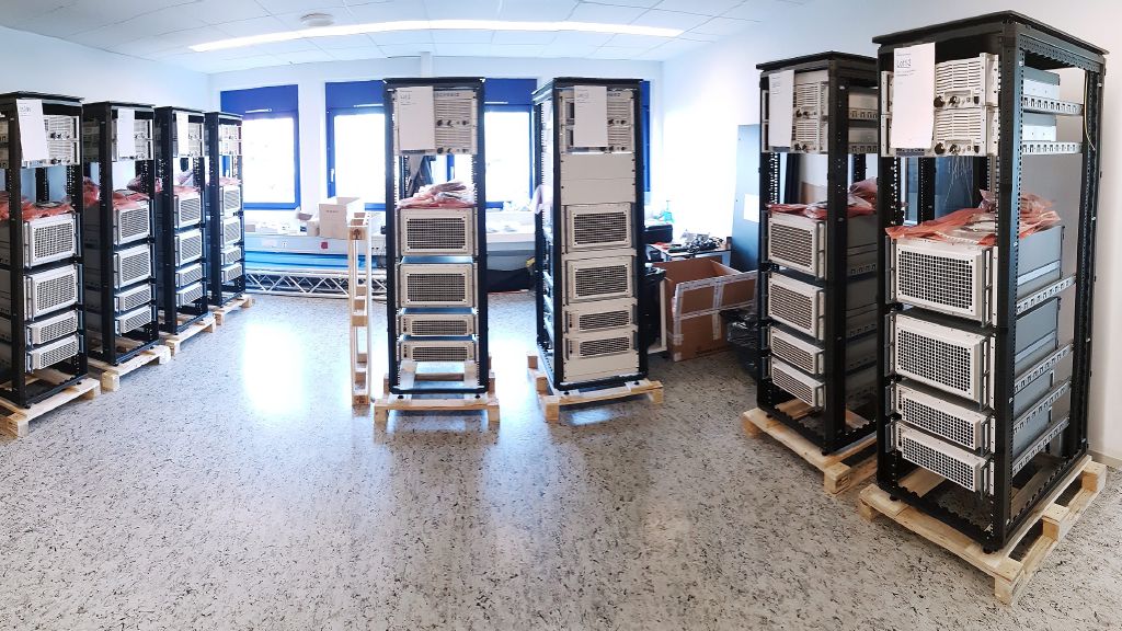 Packing. Before being shipped to Greenland, the systems were assembled and prepared for shipping at the Danish Rohde & Schwarz subsidiary.