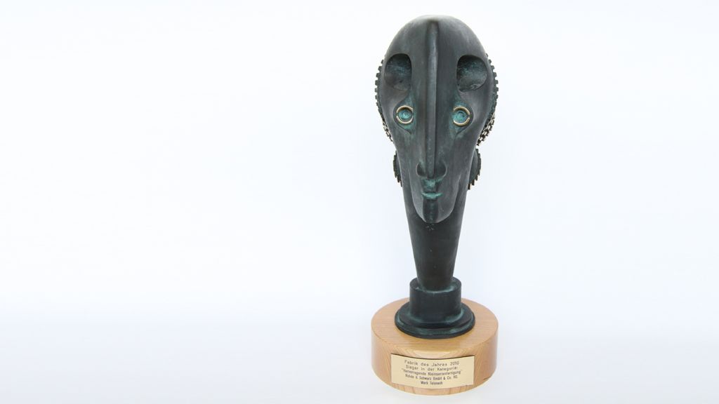Die Auszeichnung "Fabrik des Jahres 2010".