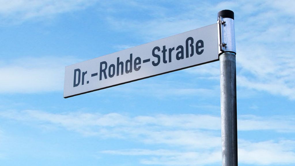 Die Dr.-Rohde-Straße in Teisnach.