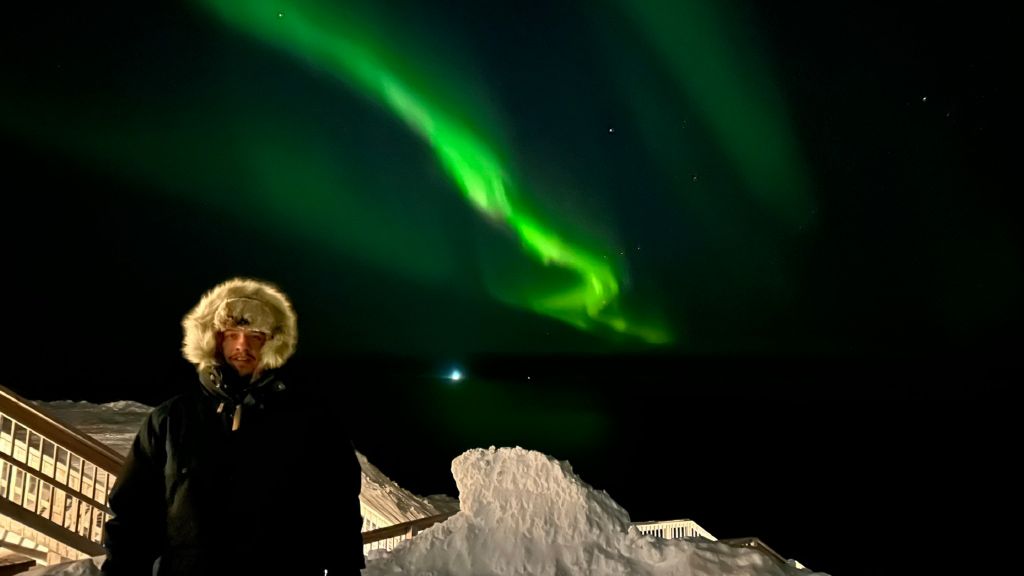 Auf der Dienstreise in Grönland konnte Tanzer die Polarlichter bestaunen. 