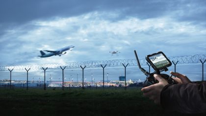 Airport drone defense