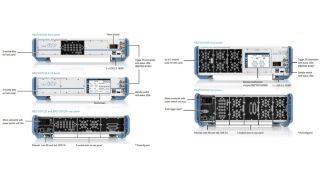 Front and rear view of the R&S®OSP220, R&S®OSP230 and R&S®OSP320 switch and control units Front and rear view of the R&S®OSP220, R&S®OSP230 and R&S®OSP320 switch and control units