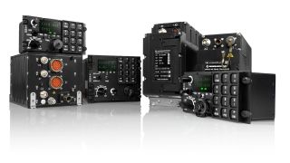 Airbus A400M aircraft with its software defined radios of the SOVERON family of airborne transceivers Airbus A400M aircraft with its software defined radios of the SOVERON family of airborne transceivers