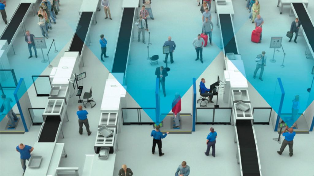 The open design of the R&S®QPS provides an unobstructed view of security screening operations