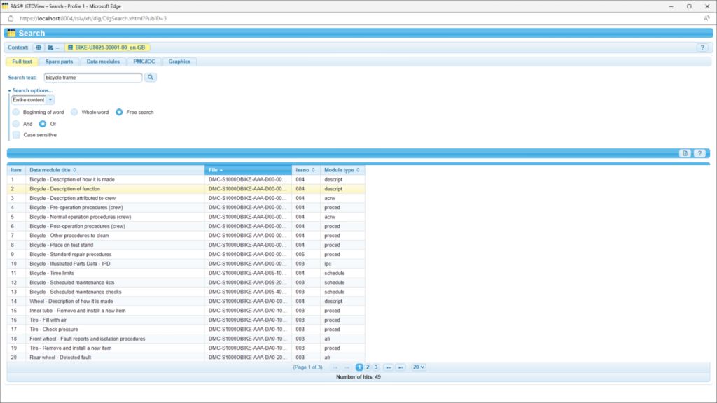 R&S®IETDView - Search