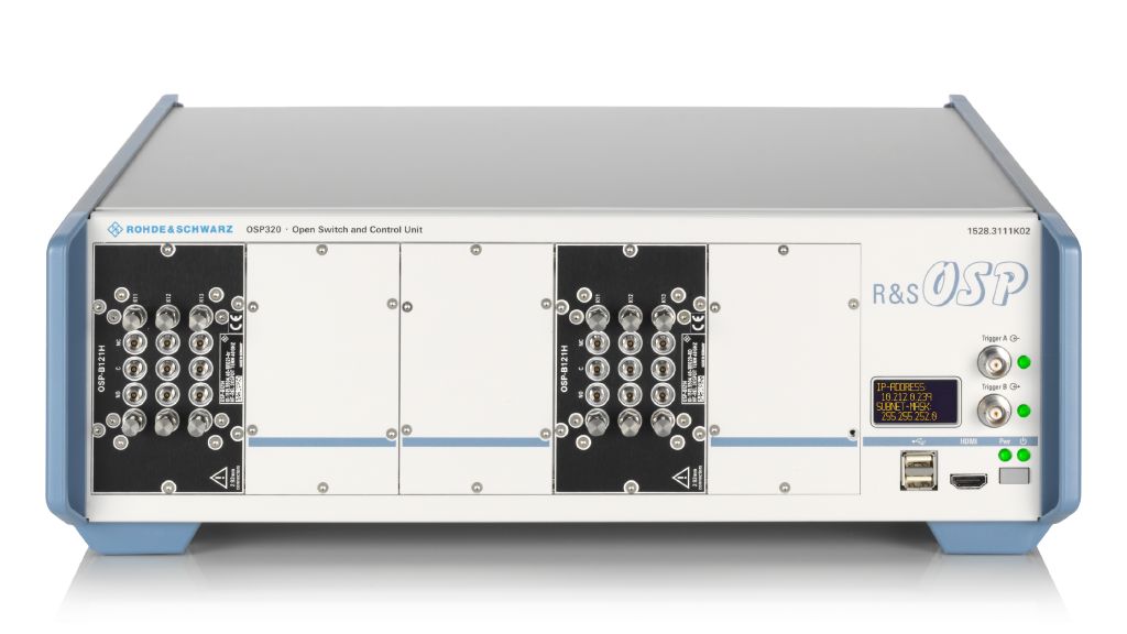 Recommended R&S®OSP open switch and control platform for 8 ports