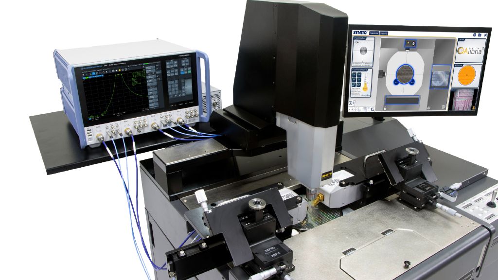 On-wafer station with integrated frequency converters allows measurement with THz frequencies