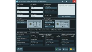 „Quickset“-Rauschzahlmenü mit Empfehlungen für die optimale Messkonfiguration mit verfügbaren Gerätehardware-Konfigurationen und Messbedingungen. „Quickset“-Rauschzahlmenü mit Empfehlungen für die optimale Messkonfiguration mit verfügbaren Gerätehardware-Konfigurationen und Messbedingungen.
