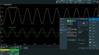 Automatic detection of the R&S®RT-ZPR20 power rail probe on the R&S®RTO2000 oscilloscope. Automatic detection of the R&S®RT-ZPR20 power rail probe on the R&S®RTO2000 oscilloscope.