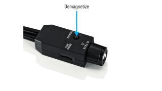 Degaussing is a button press away Degaussing is a button press away