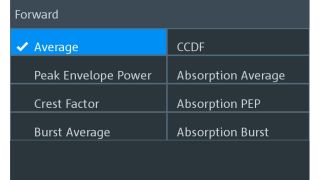 R&S®NRT2 순방향 측정 기능