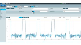 R&S®NRQ6 trace measurement on a pulsed signal R&S®NRQ6 trace measurement on a pulsed signal