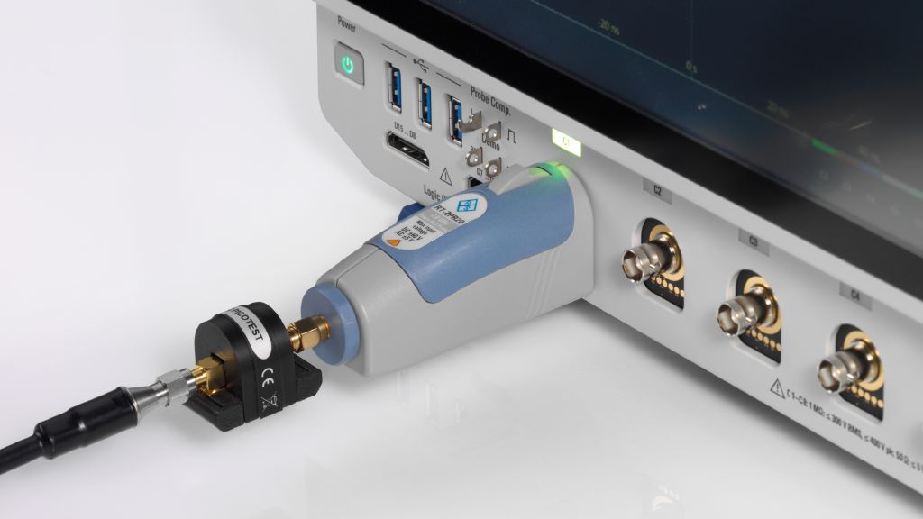 RT-ZPR20 power rail probe with Picotest J2115A