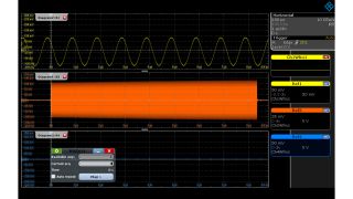 Three different waveforms without history loaded as reference waveforms. Three different waveforms without history loaded as reference waveforms.