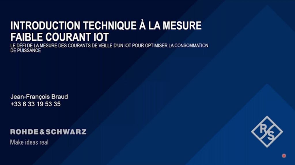 La mesure de faible courant IoT