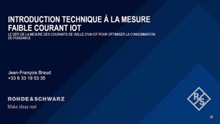 La mesure de faible courant IoT