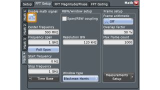 Easy navigation in frequency domain with a familiar spectrum analyzer interface