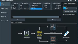 Signal configurator: select a interface standard Signal configurator: select a interface standard