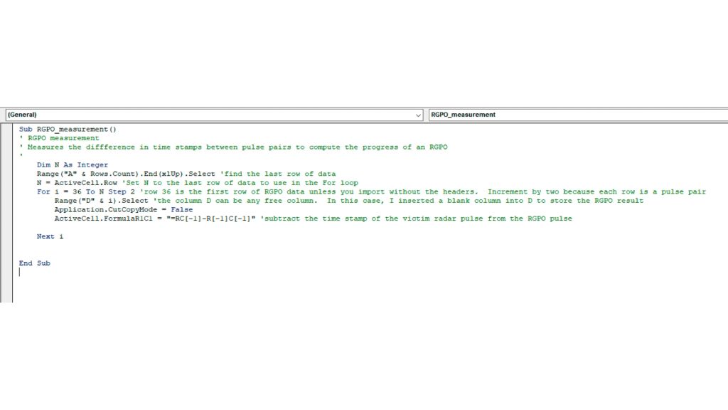 RGPO measurements can be automated