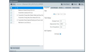 R&S®ScopeSuite 自動コンプライアンステスト・ソフトウェアのスタート画面からのPCIeコンプライアンステストの選択