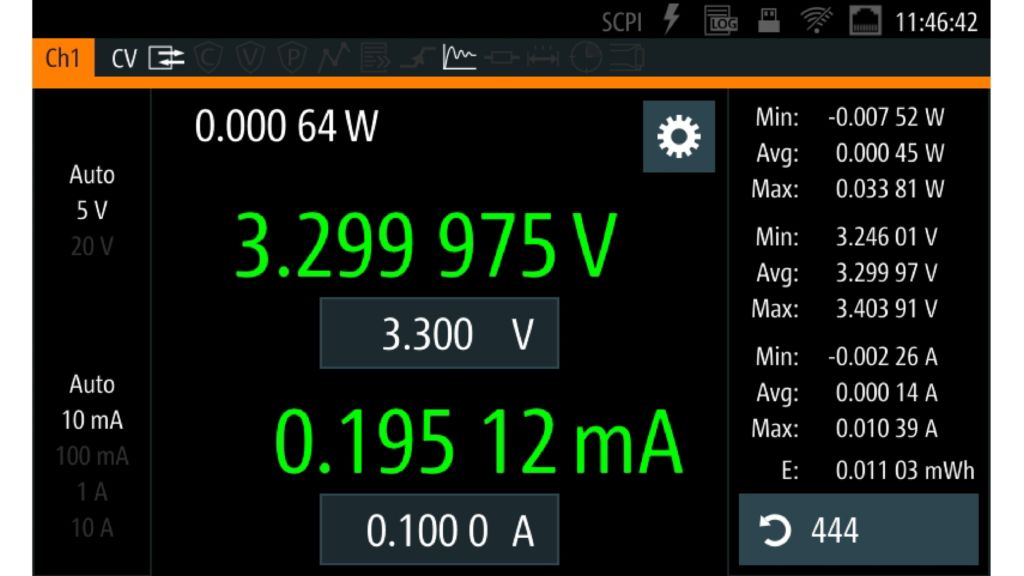 Display in realtime