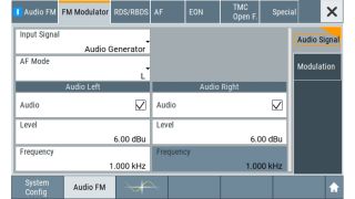 R&S®SMCV100BによるFM信号発生 R&S®SMCV100BによるFM信号発生