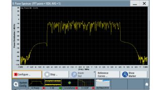 Power spectrum of a configured LTE signal. Power spectrum of a configured LTE signal.