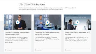 LTE, LTE-A, LTE-A Pro videos