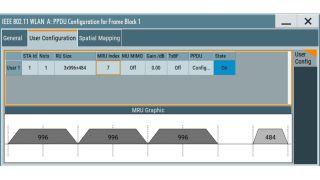 MRU configuration for 320 MHz channels