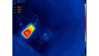 Thermal view of camera