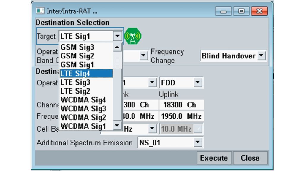 Target cell testing.