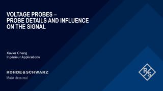 Voltage Probes: Probe details and influence on the signal