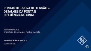 Voltage Probes: Probe details and influence on the signal