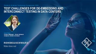 Test challenges for de-embedding and interconnect testing in data centers 