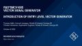 Introduction to Entry Level Vector Signal Generator R&S®SMCV100B