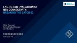 End-to-End evaluation of NTN connectivity: Breaking the Catch-22 End-to-End evaluation of NTN connectivity: Breaking the Catch-22
