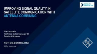 Title graphic of video "Improving signal quality in satellite communication with antenna combining" Title graphic of video "Improving signal quality in satellite communication with antenna combining"
