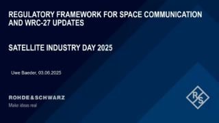 Title graphic of video "Regulatory framework for space communication and WRC-27 updates" Title graphic of video "Regulatory framework for space communication and WRC-27 updates"