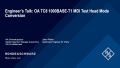 Mode conversion testing for 1000BASE-T1 based on the OA TC8 test specification Mode conversion testing for 1000BASE-T1 based on the OA TC8 test specification