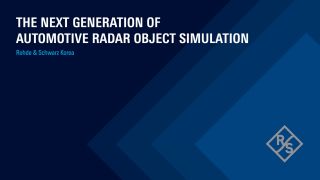 Webinar: The next generation of automotive radar object simulation (Korean Subtitles)