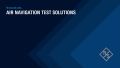 80 seconds with air navigation test solutions