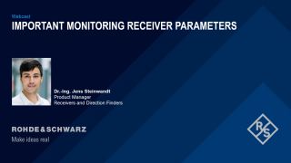 Important monitoring receiver parameters Important monitoring receiver parameters