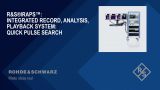 R&S®IRAPS™ - Quick Pulse Search using Erisys ZoomOut® software