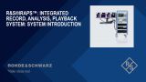 R&S®IRAPS™ Integrated Record, Analysis, Playback System - Overview 