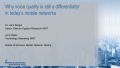 Why voice quality is still a differentiator in today`s mobile networks