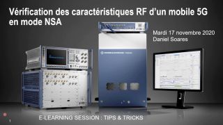 Webinar : Vérification caractérisiques RF d'un mobile 5G en mode NSA