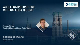 Accelerating R&D time with callbox testing
