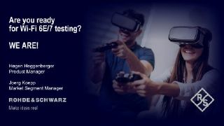 Are you ready for Wi-Fi 6E/7 testing? We are! Are you ready for Wi-Fi 6E/7 testing? We are!