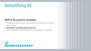 Demystifying 5G – PAPR: Generating a scrambled payload sequence