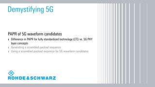 Demystifying 5G – PAPR: Difference for 5G PHY layer concepts vs. LTE